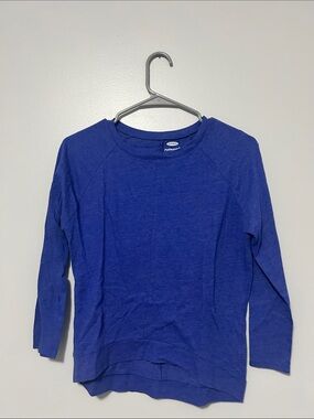 Old Navy Blue Long-Sleeve Crewneck Top